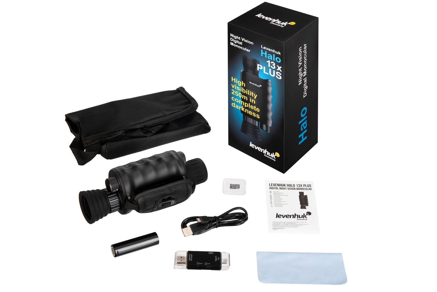 Cyfrowy monokular noktowizyjny Levenhuk Halo 13X PLUS